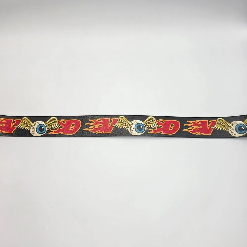 Von Dutch Men's Sz 38 Belt Winged Eyeball Y2K Hot Rod Kustom Kulture Streetwear